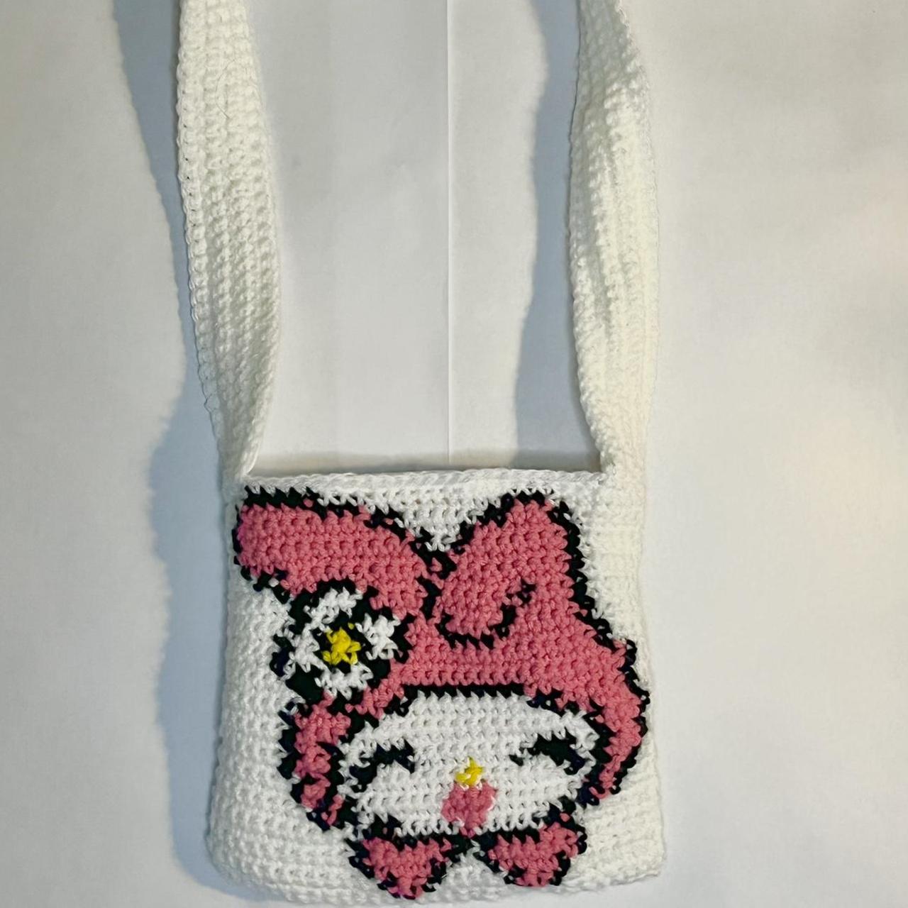 My Melody crochet side Sanrio tote bag