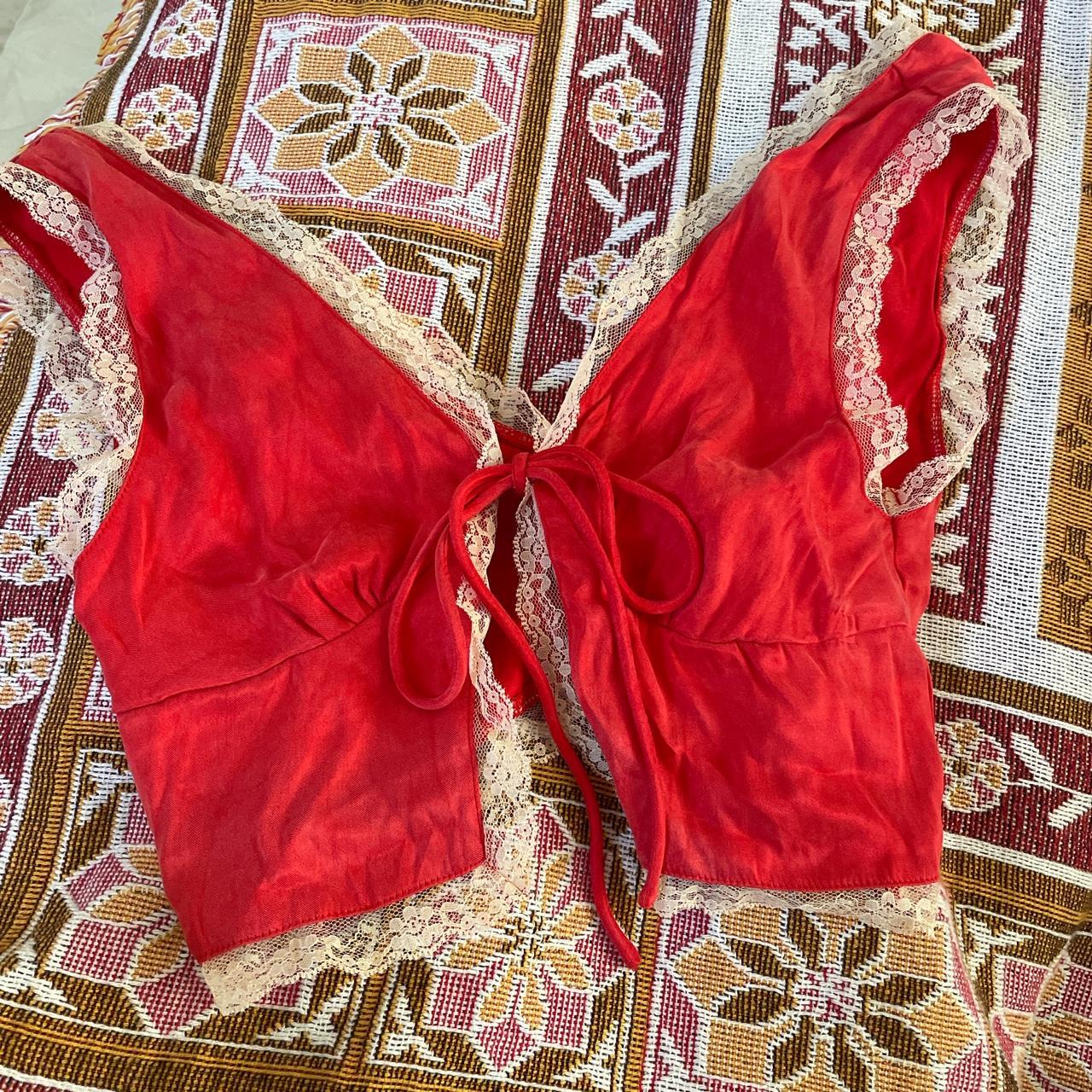 Verge Girl Road Trips West Tie Top 🍒🍓 worn once Depop