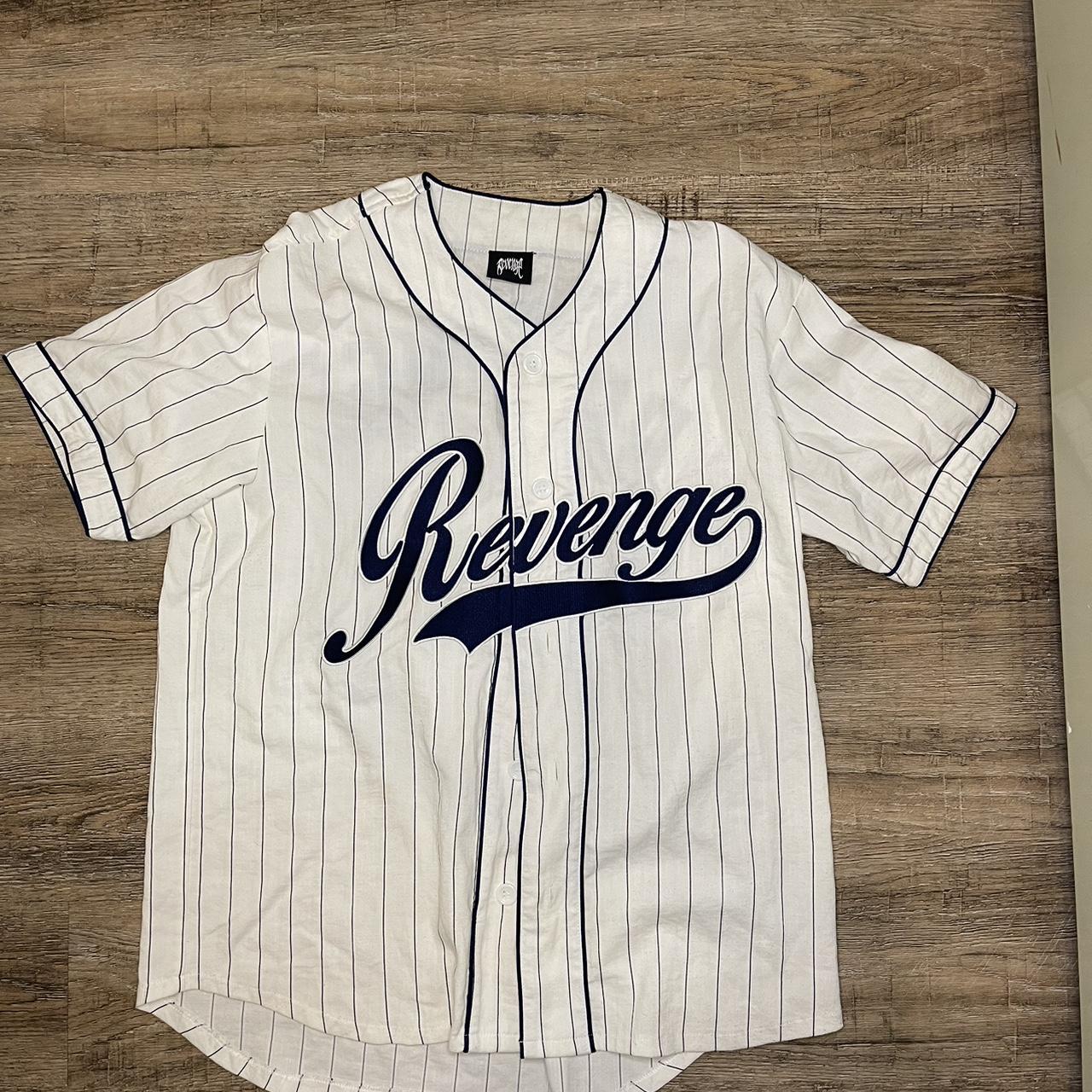 Revenge baseball jersey- fits L/XL #Revenge... - Depop