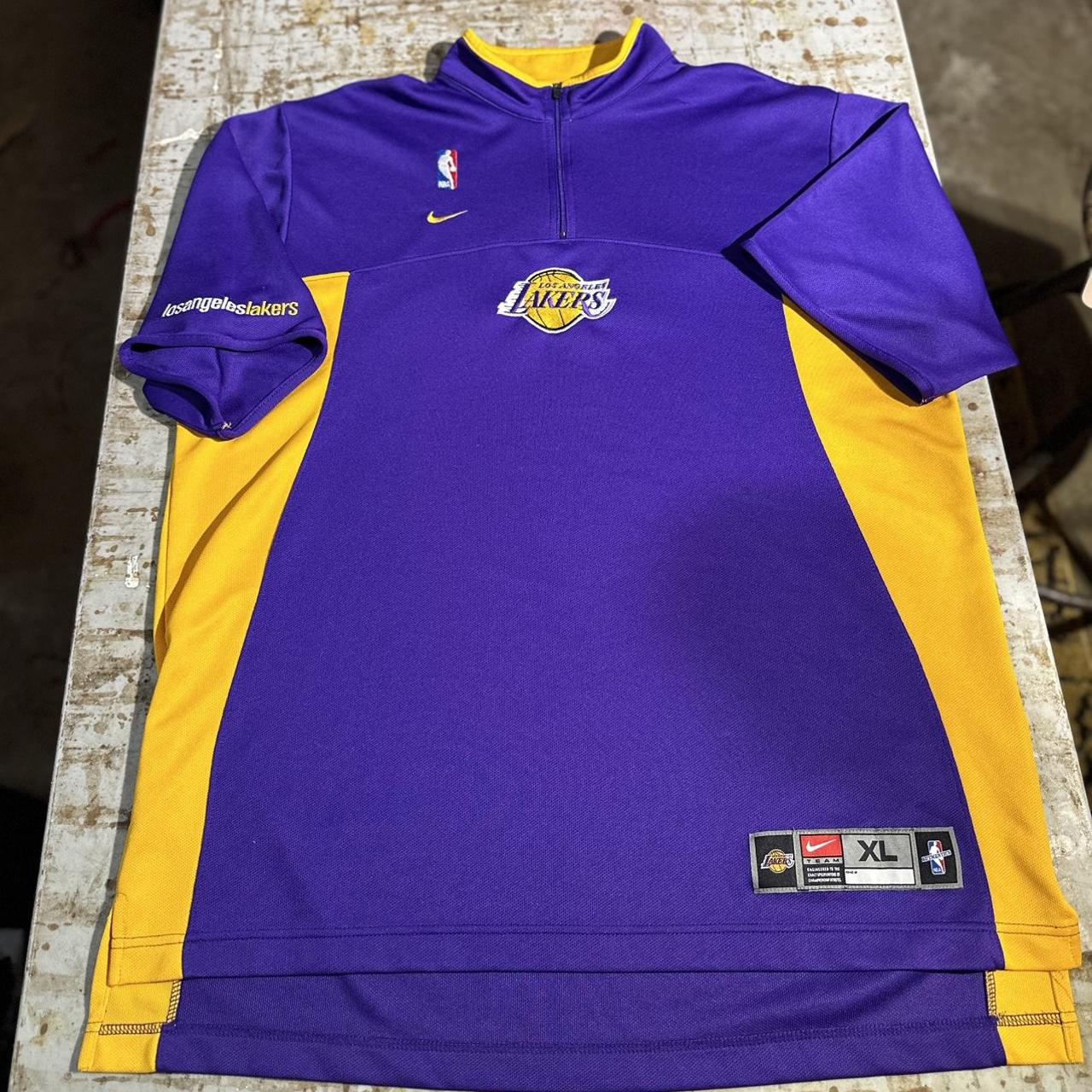 Men's Nike Purple Los Angeles Lakers Long Sleeve Shooting