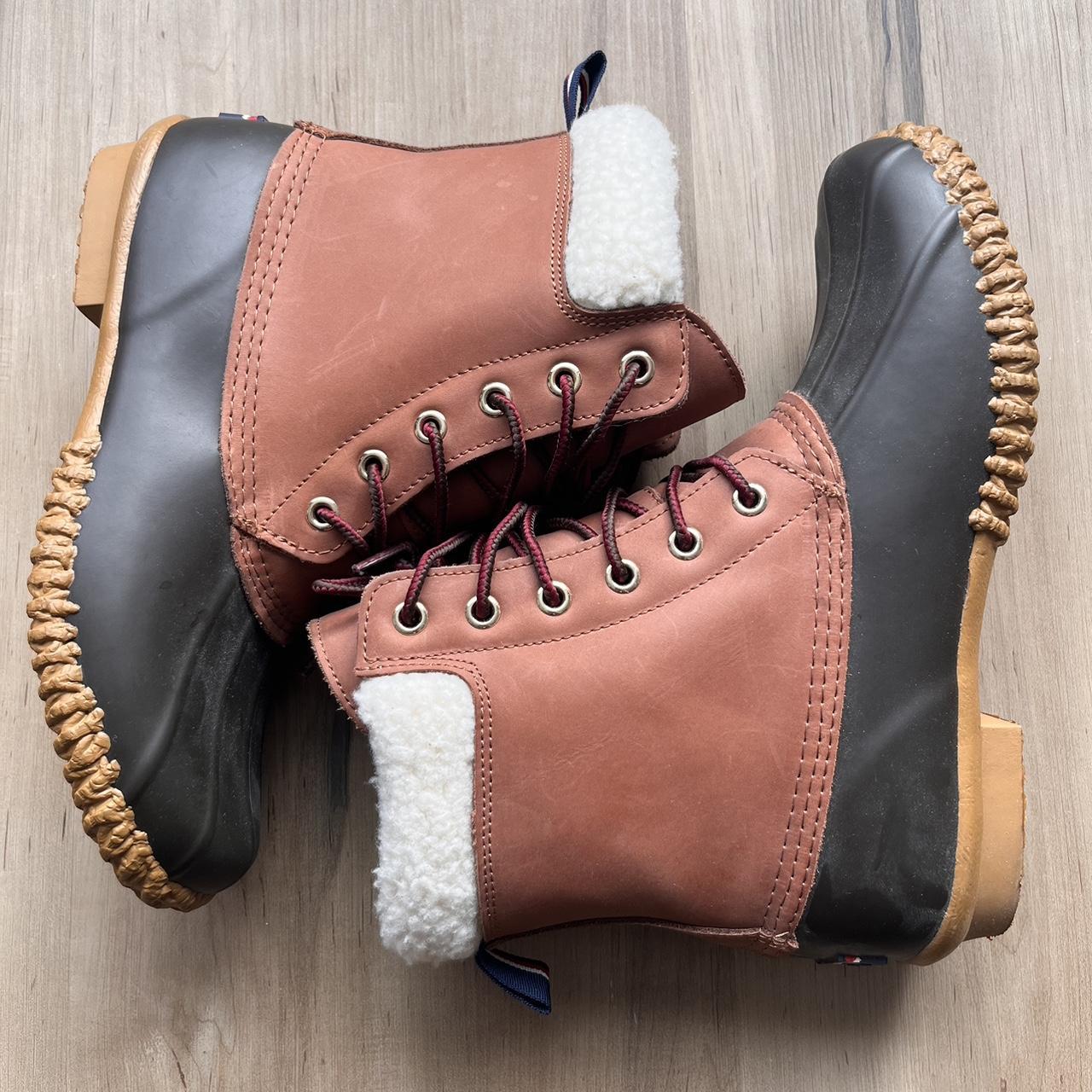 Tommy hilfiger sales burgundy boots