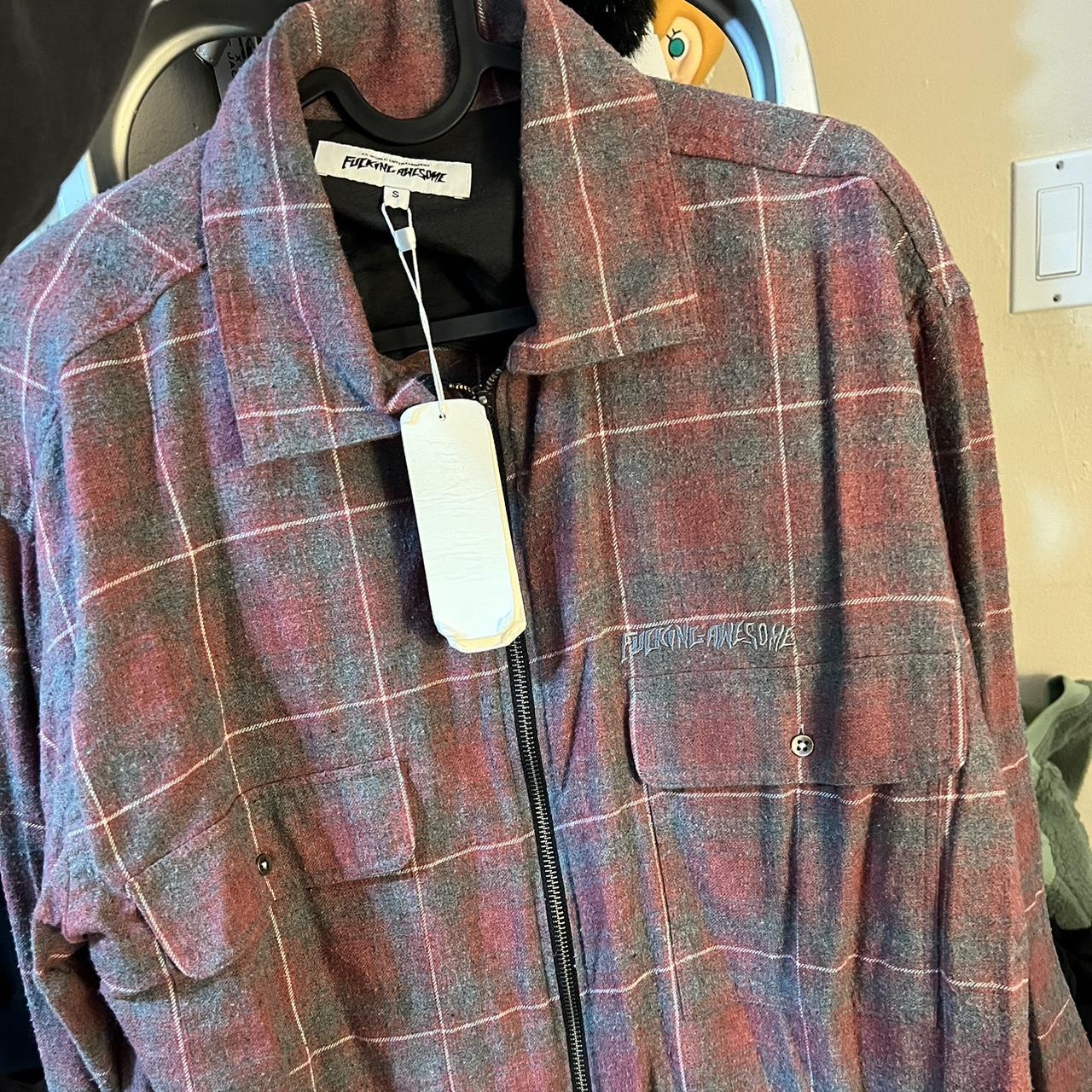 FA Fucking awesome new zip flannel with angel zipper... - Depop