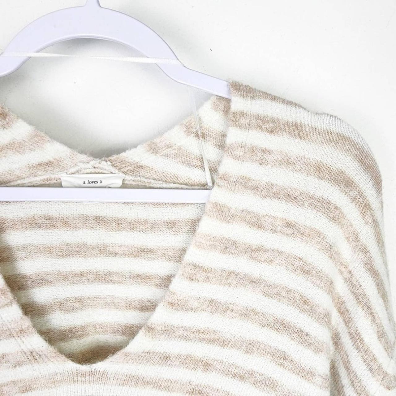 A Loves A Women's White and Tan Jumper (2)