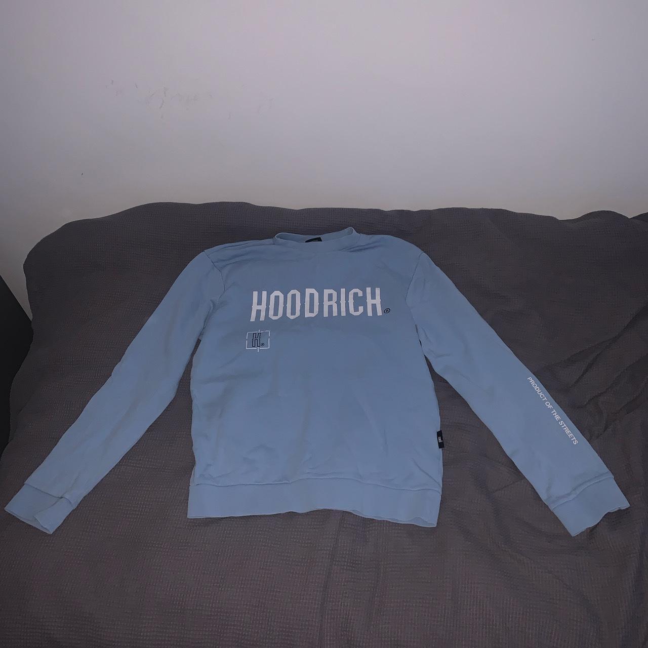 Light blue hoodrich jumper Depop