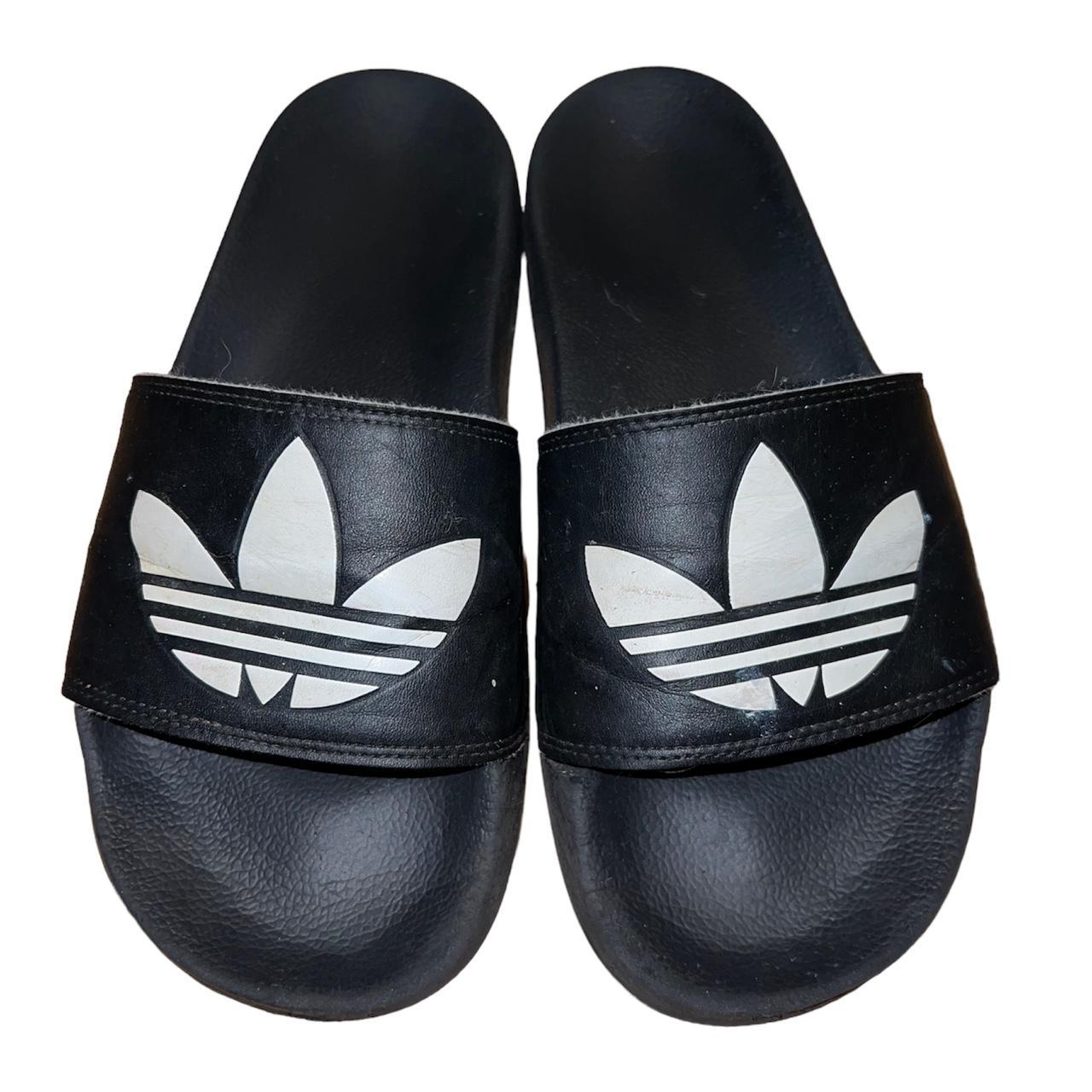 Adidas Men's Black Slippers | Depop