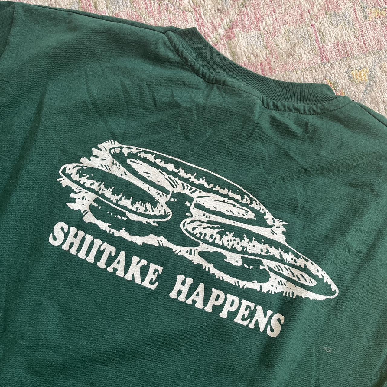 Vintage shiitake happens shirt mushroom farming... Depop