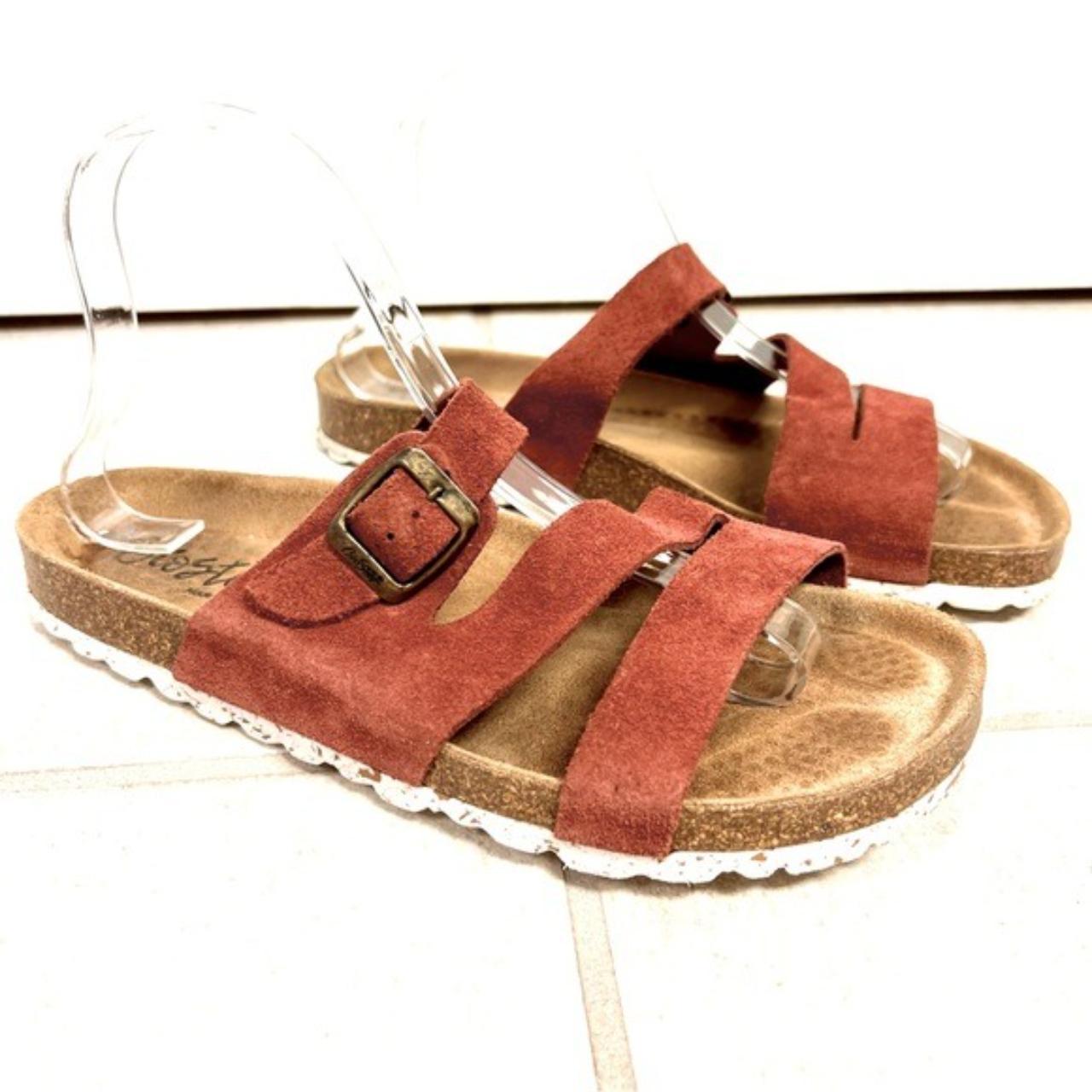 Biostep Leather Slip On Sandals Womens Size Depop