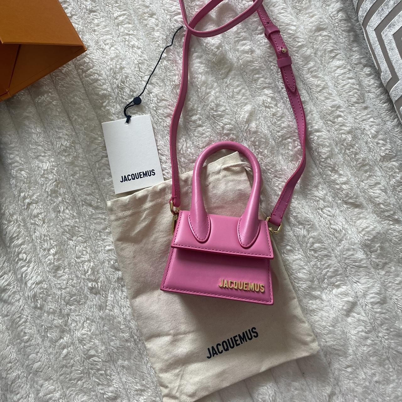 Jacquemus Le Chiquito mini tote bag in pink Depop