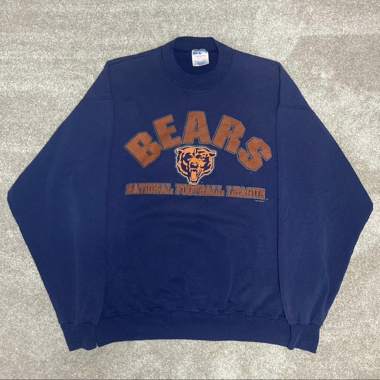 Vintage 90s 1996 Chicago Bears Hoodie Size L. The - Depop