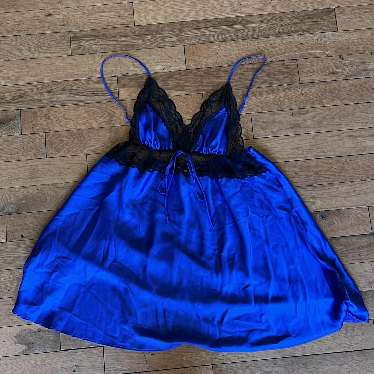 Victoria's Secret Women's Blue Dress | Depop