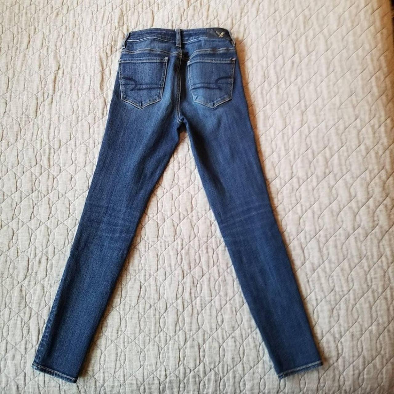 American Eagle Outfitters Women's Blue Jeans | Depop