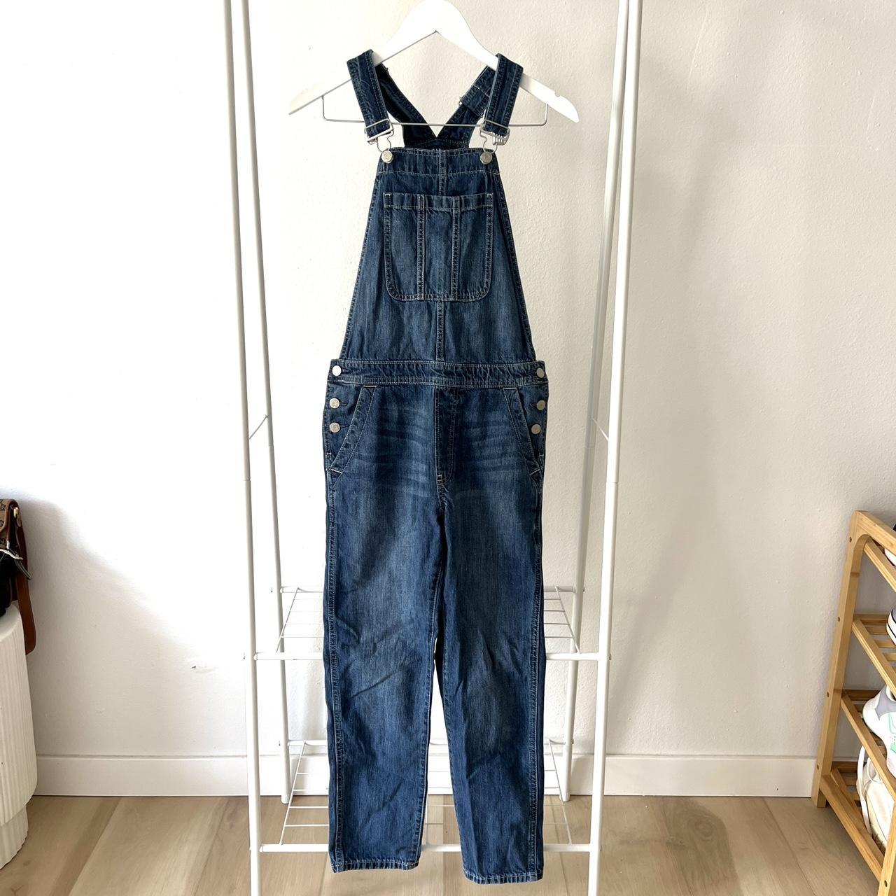 Gap Women's Blue Dungarees-overalls | Depop