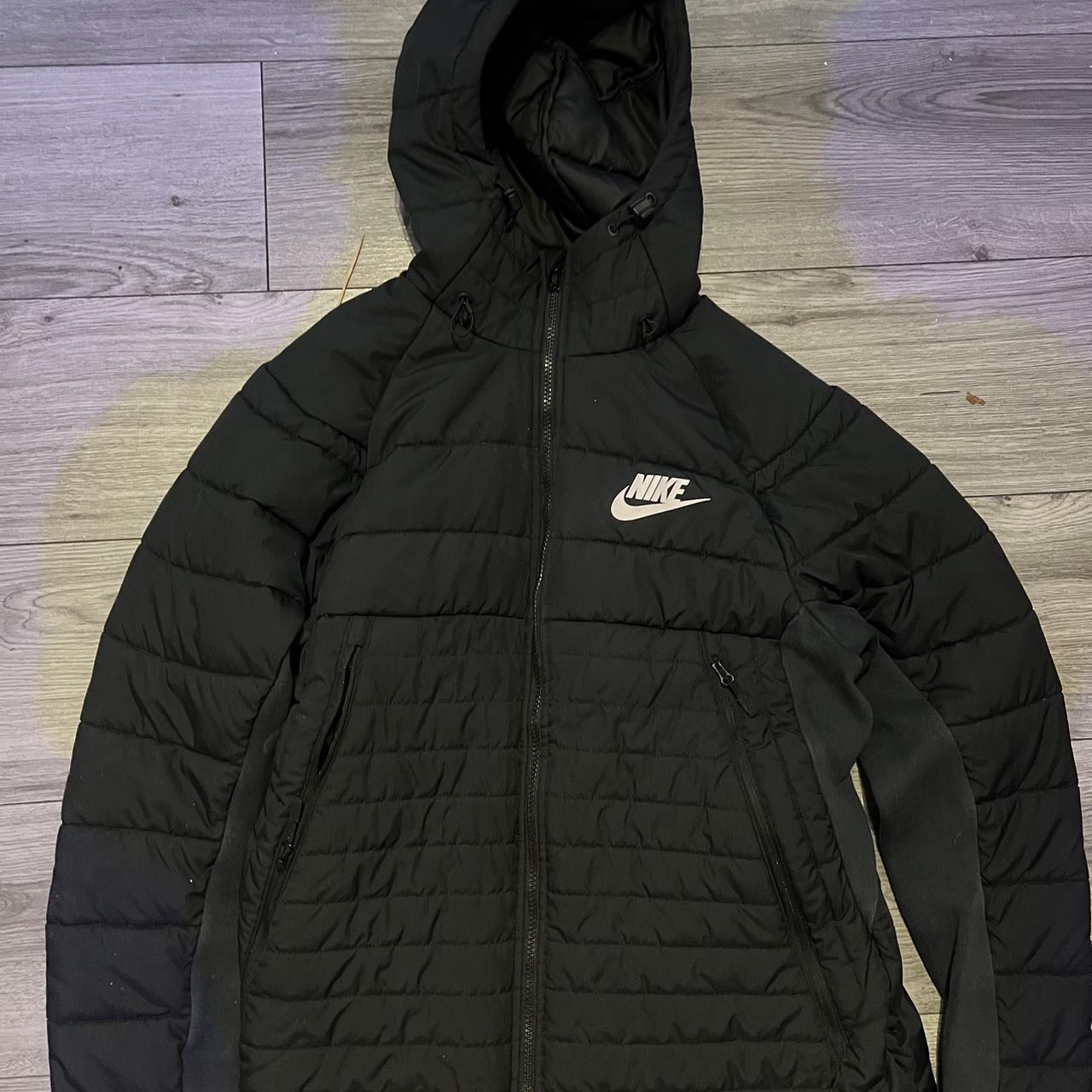 black nike hybrid jacket
