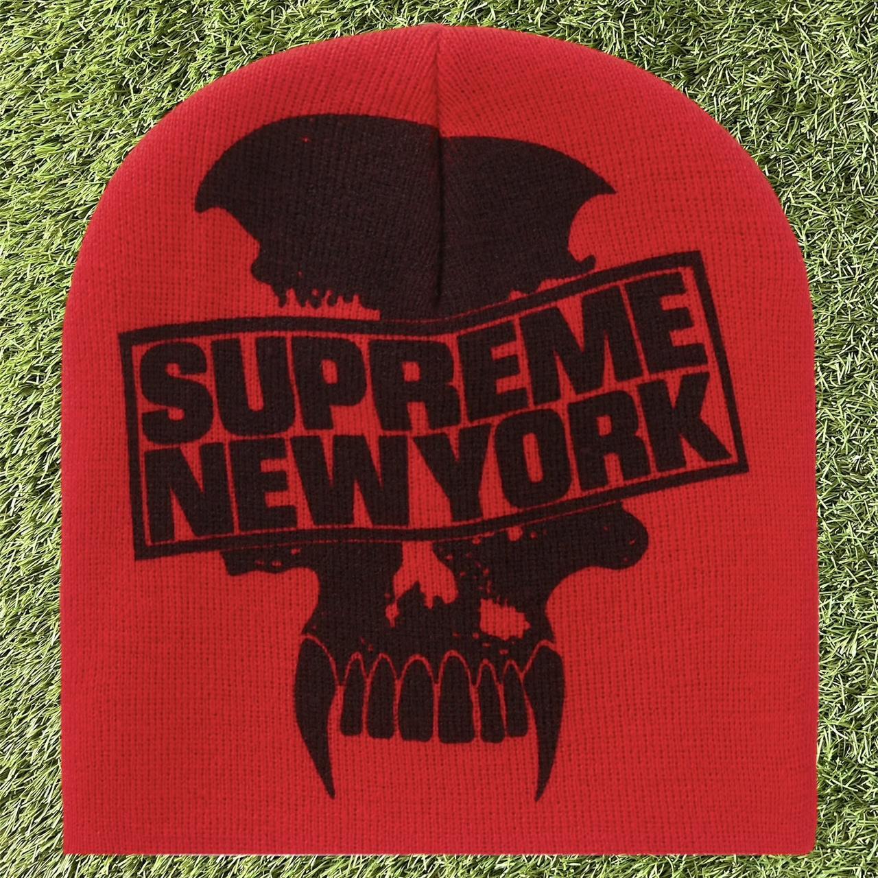 SUPREME HAT Supreme New York corduroy cap red, some - Depop