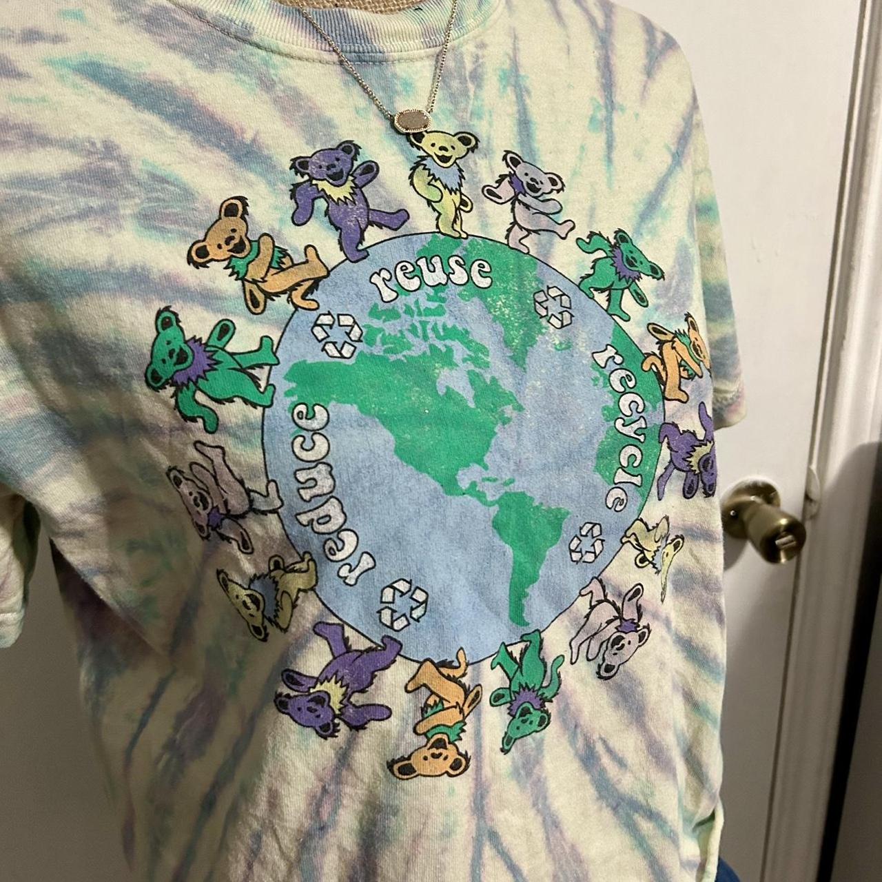 Grateful Dead Reduce Reuse Recycle Cropped Tee Size... - Depop