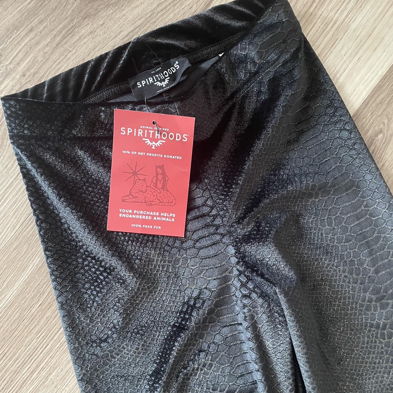 Snakeskin Black Velvet Leggings | Men's