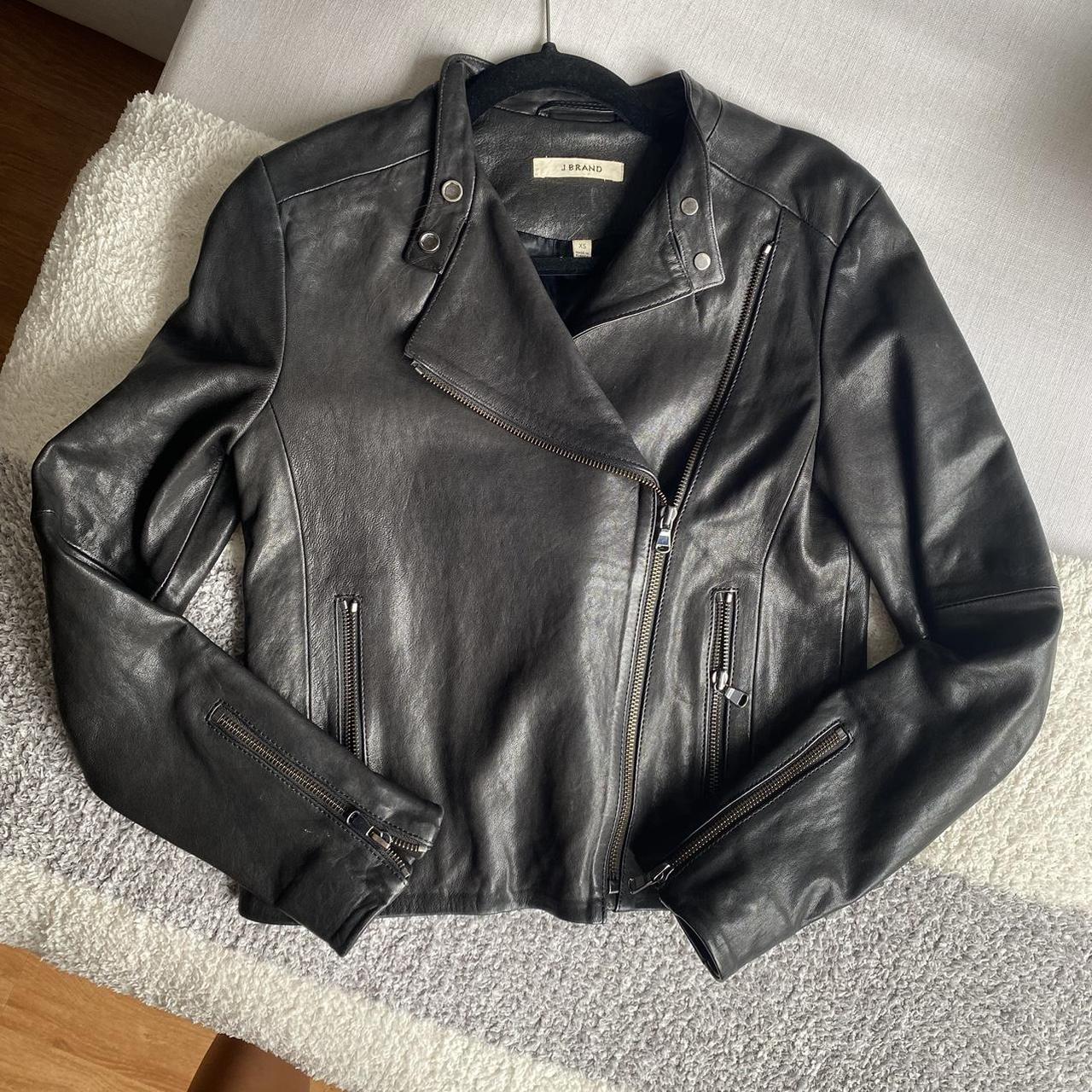 J brand leather jacket hotsell