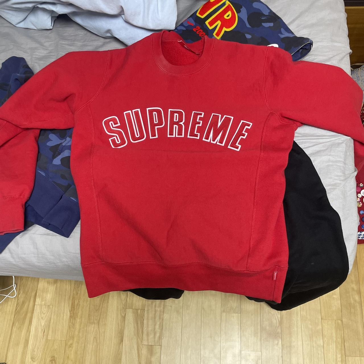 Supreme arc discount logo crewneck red