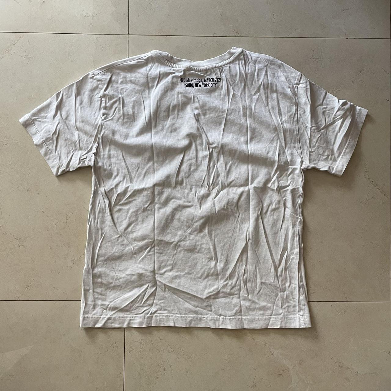 Zara Dude with Sign graphic t shirt Size: m best | Depop