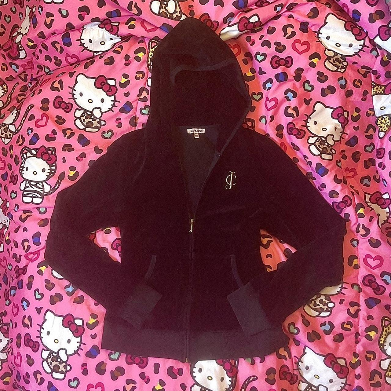 Juicy Couture Velour Zip Up -Tagged XL but runs... - Depop