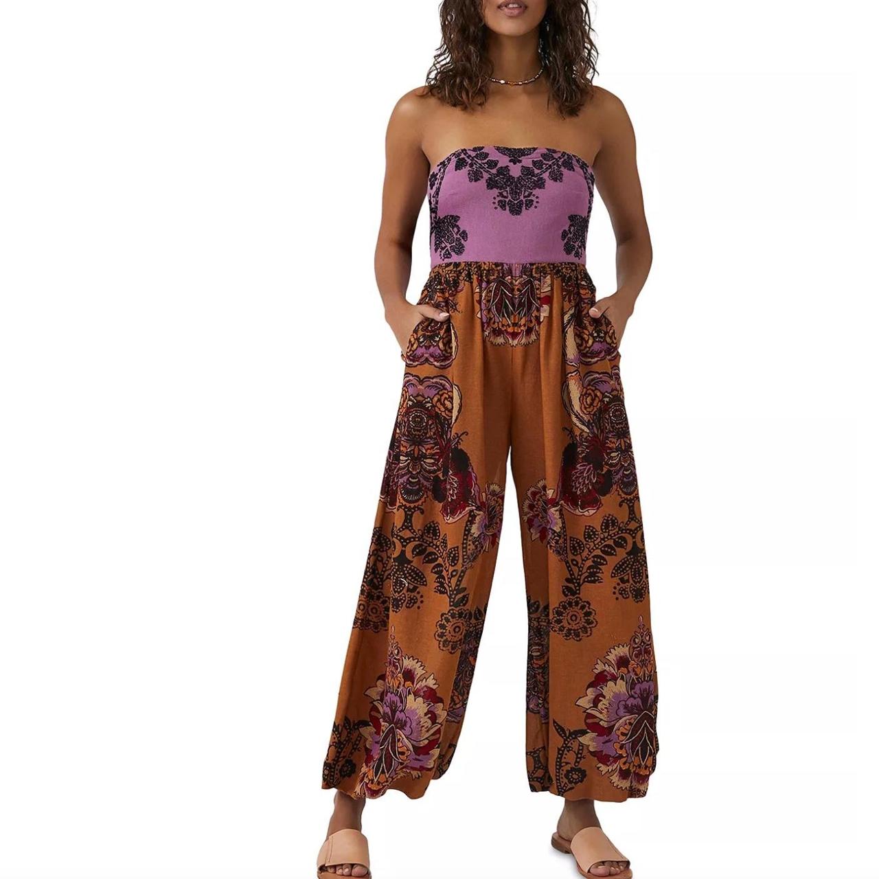 free people purple jumpsuit