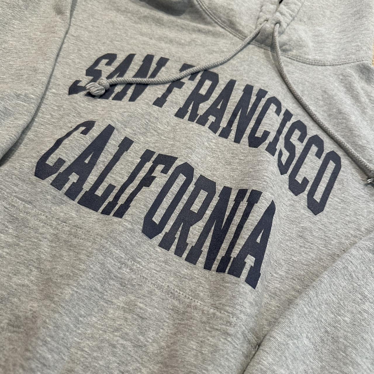 Brandy Melville San Francisco Grey Hoodie SUPER... - Depop