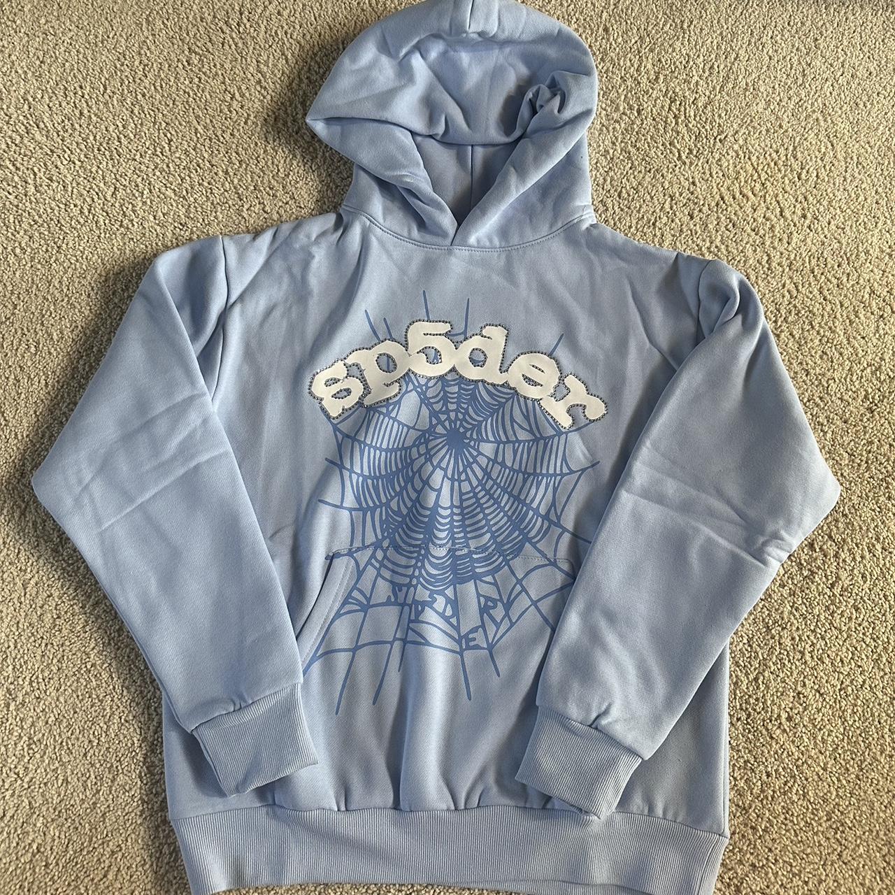 Sp5der Web Hoodie 'Sky Blue