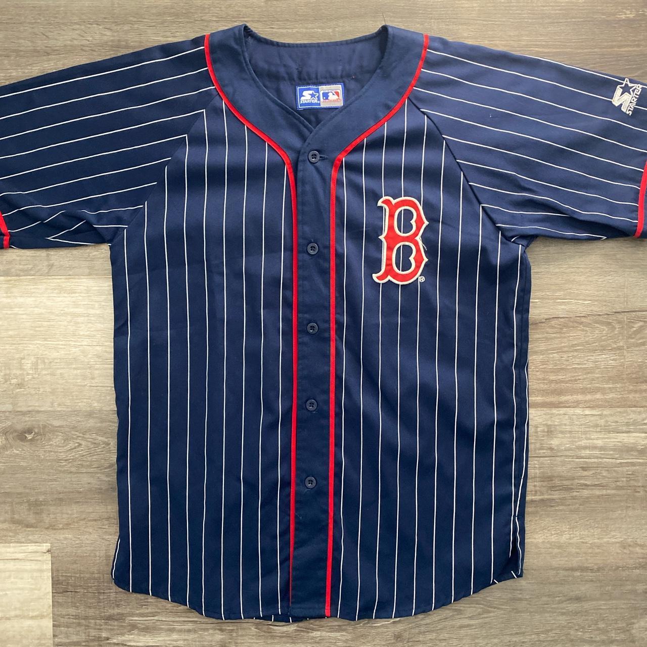 Vintage Boston Red Sox Starter Jersey Large in - Depop