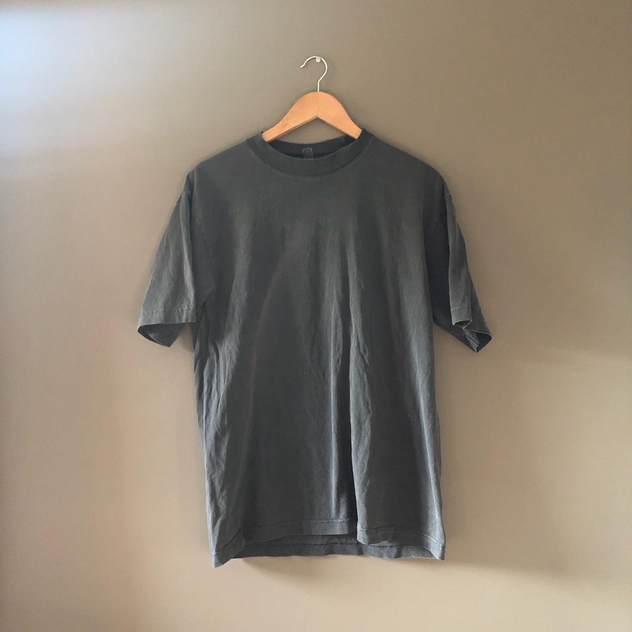 LOS ANGELES APPAREL TSHIRT dark grey/faded black... - Depop