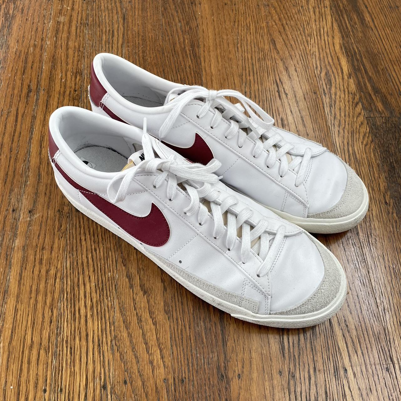 mens red and white nike shoes