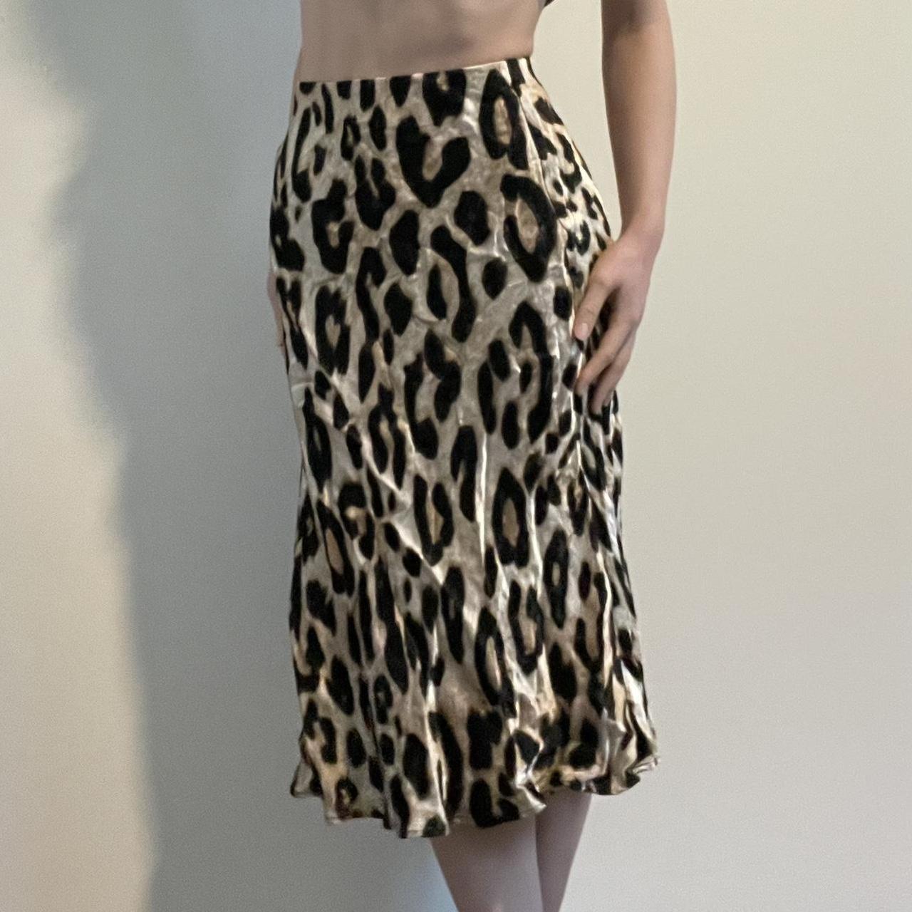 Leopard print clearance midi skirt h&m