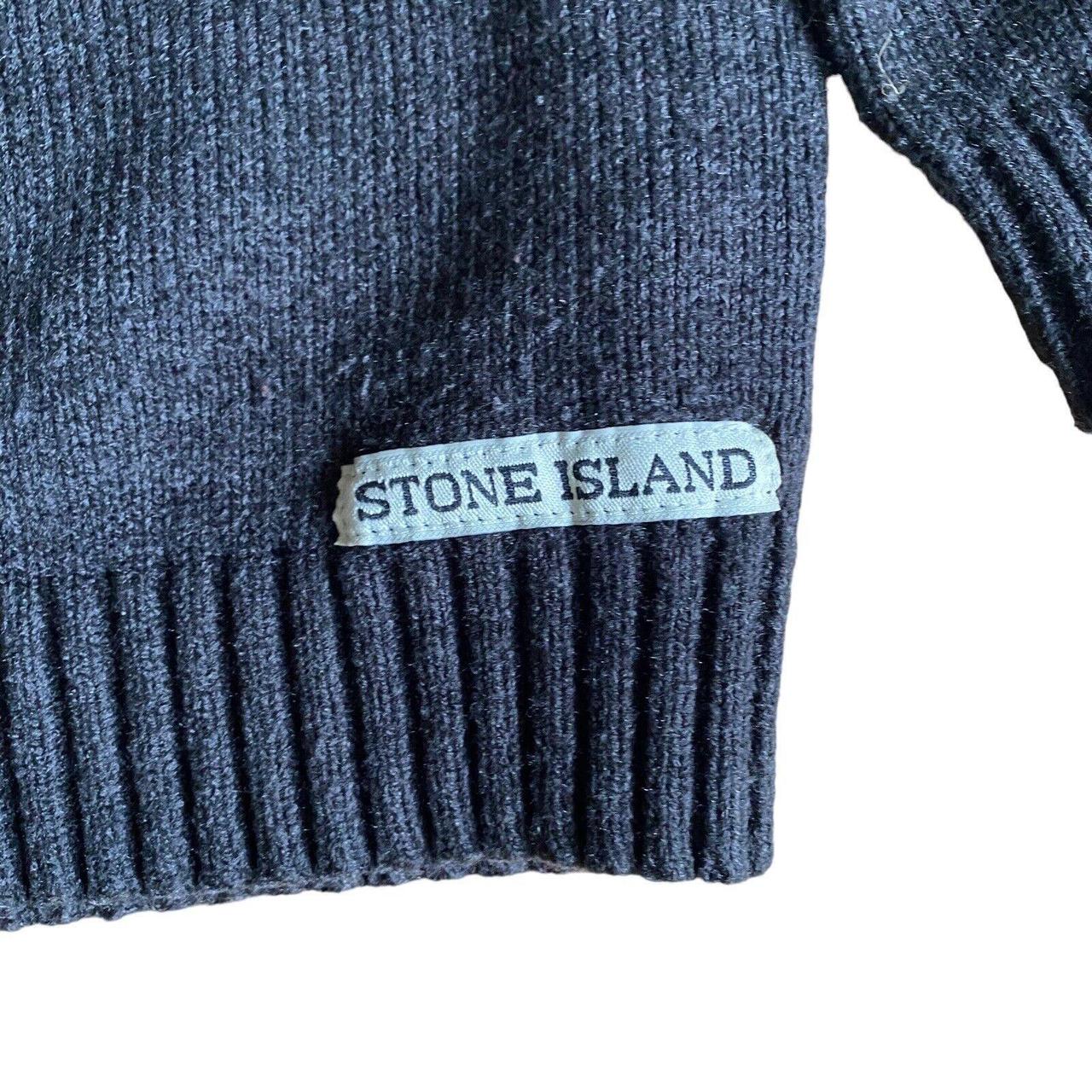 Stone Island Vintage 90’s Grey Knit 100% Acrlyic... - Depop