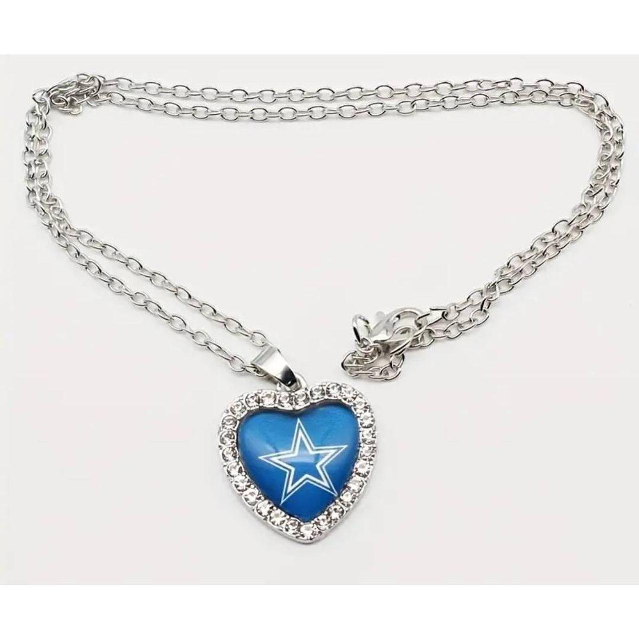 Dallas Cowboys 1in Star Pendant - Sterling Silver