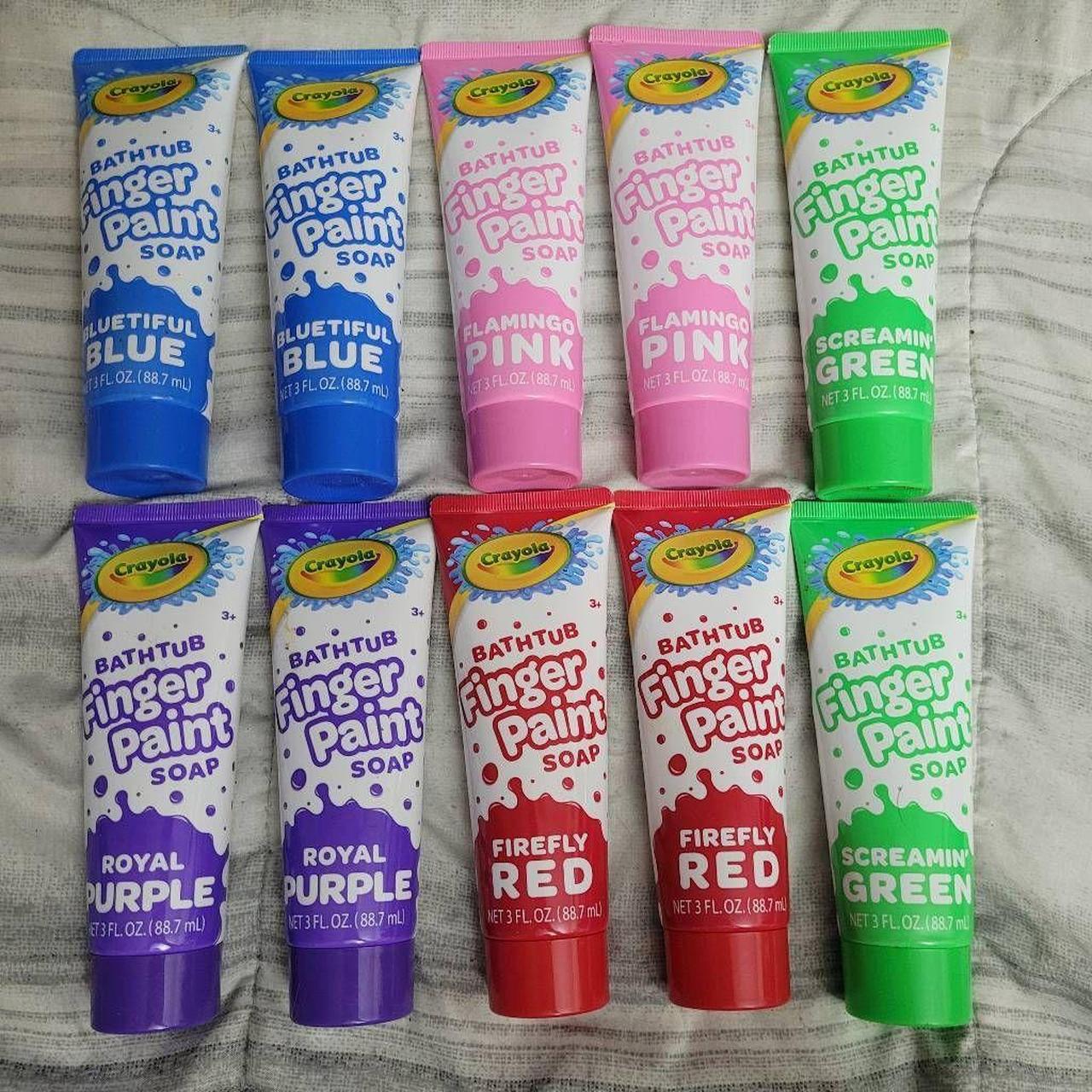 New Set of 2 Crayola Bathtub Finger Paint - Depop