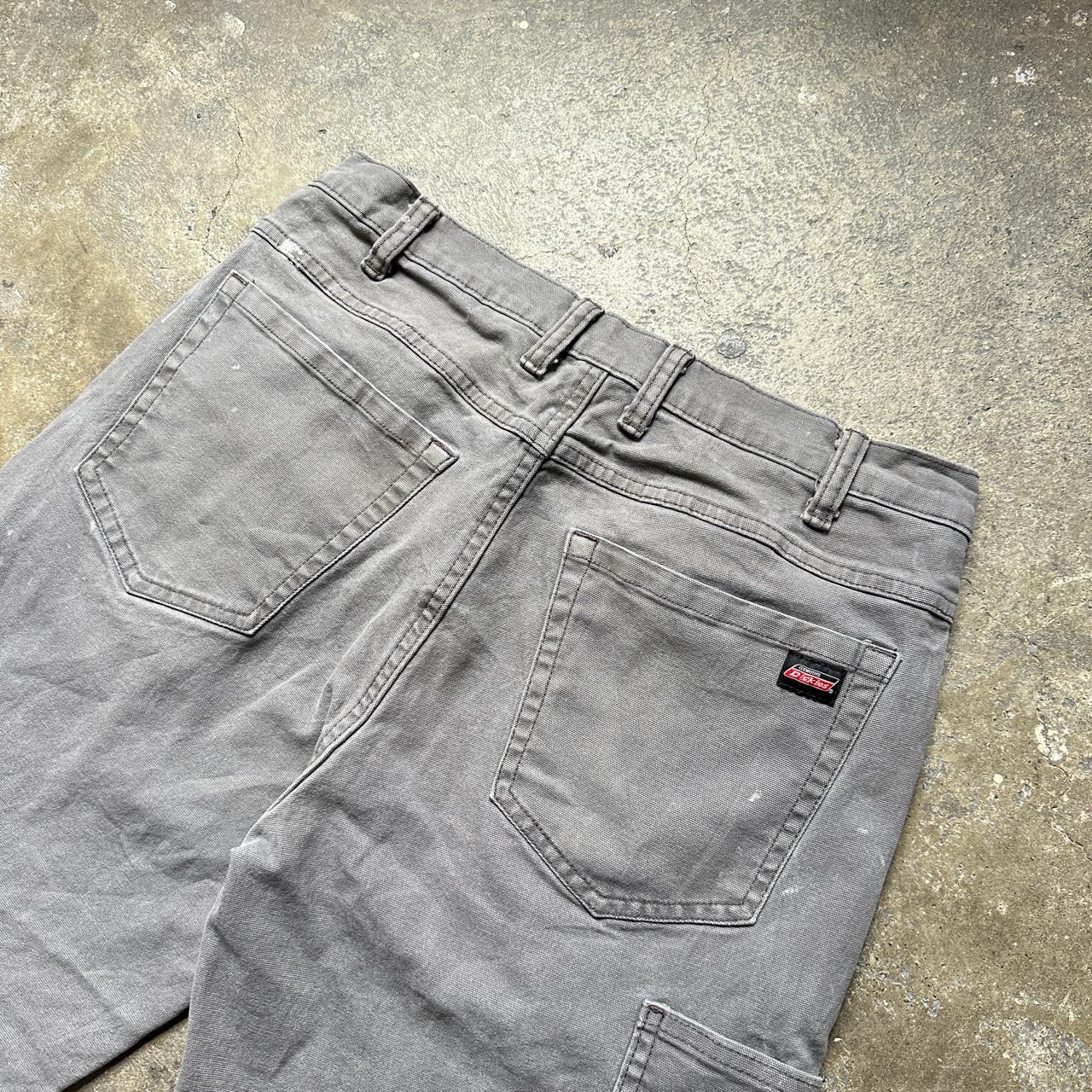 Cargo Jorts Grey Vintage Carhartt Carpenter Jeans... - Depop