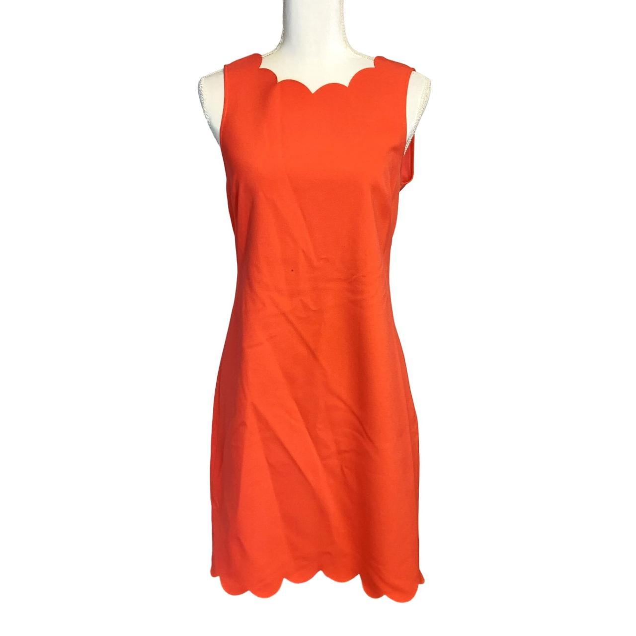 J crew hot sale orange dress