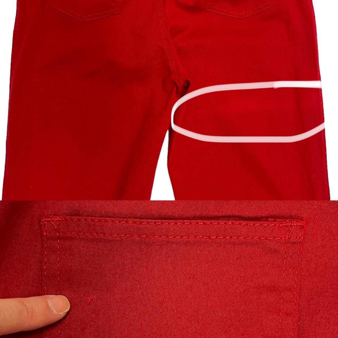Spicy red jeans W30 L28 embellished mesh side Y2K | Depop