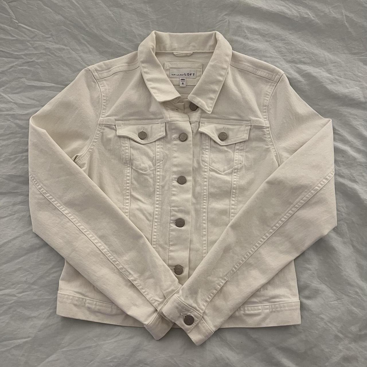 Loft white jean on sale jacket