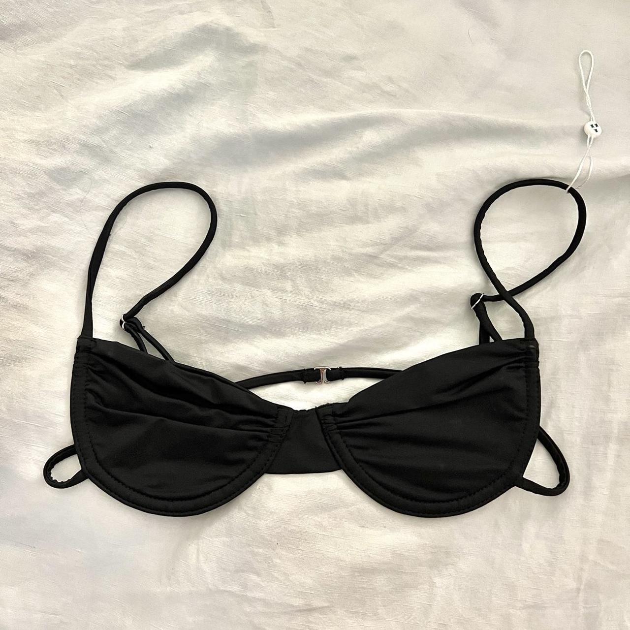 Frankies Bikinis Women's Black Swimsuitonepiece Depop