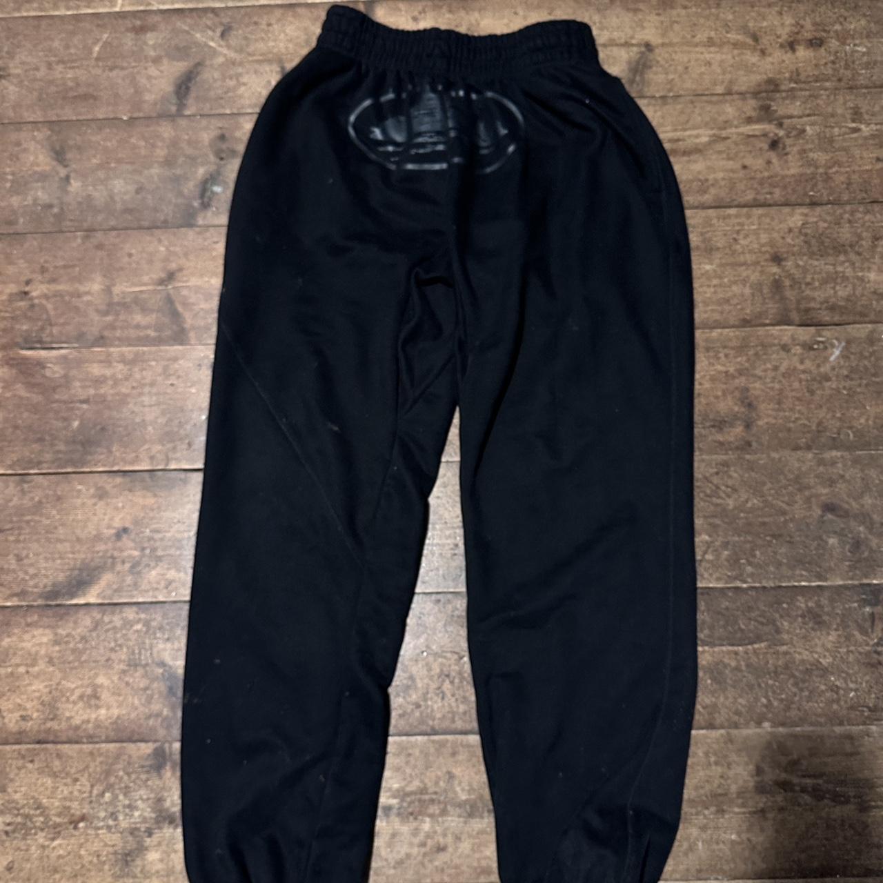 Triple black corteiz joggers Size M No stains - Depop