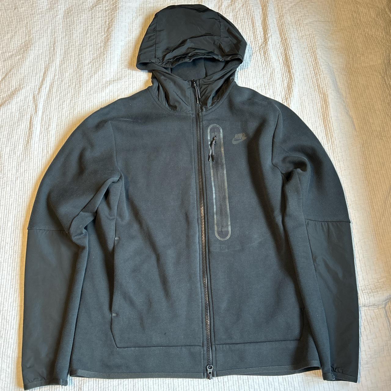 Nike tech jumper black size medium good worn... Depop