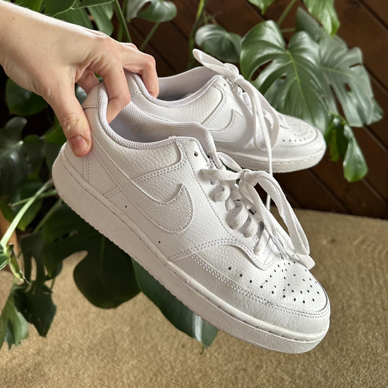 Nike Court Vision Low sneakers in triple white