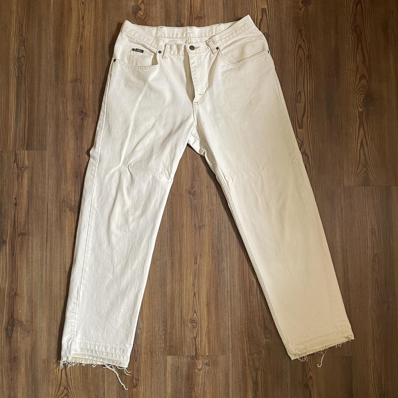 womens white lee jeans