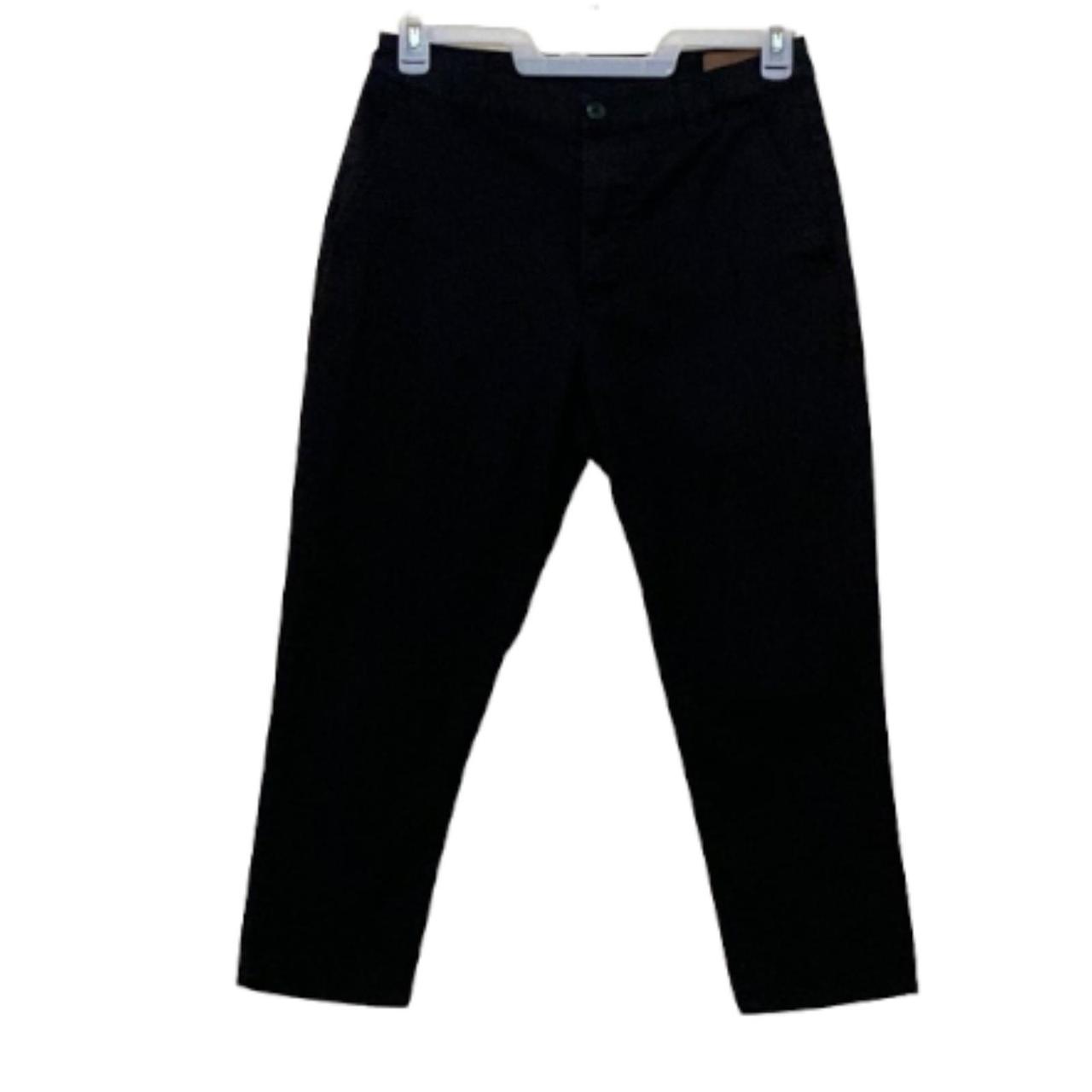 Black khaki capris discount