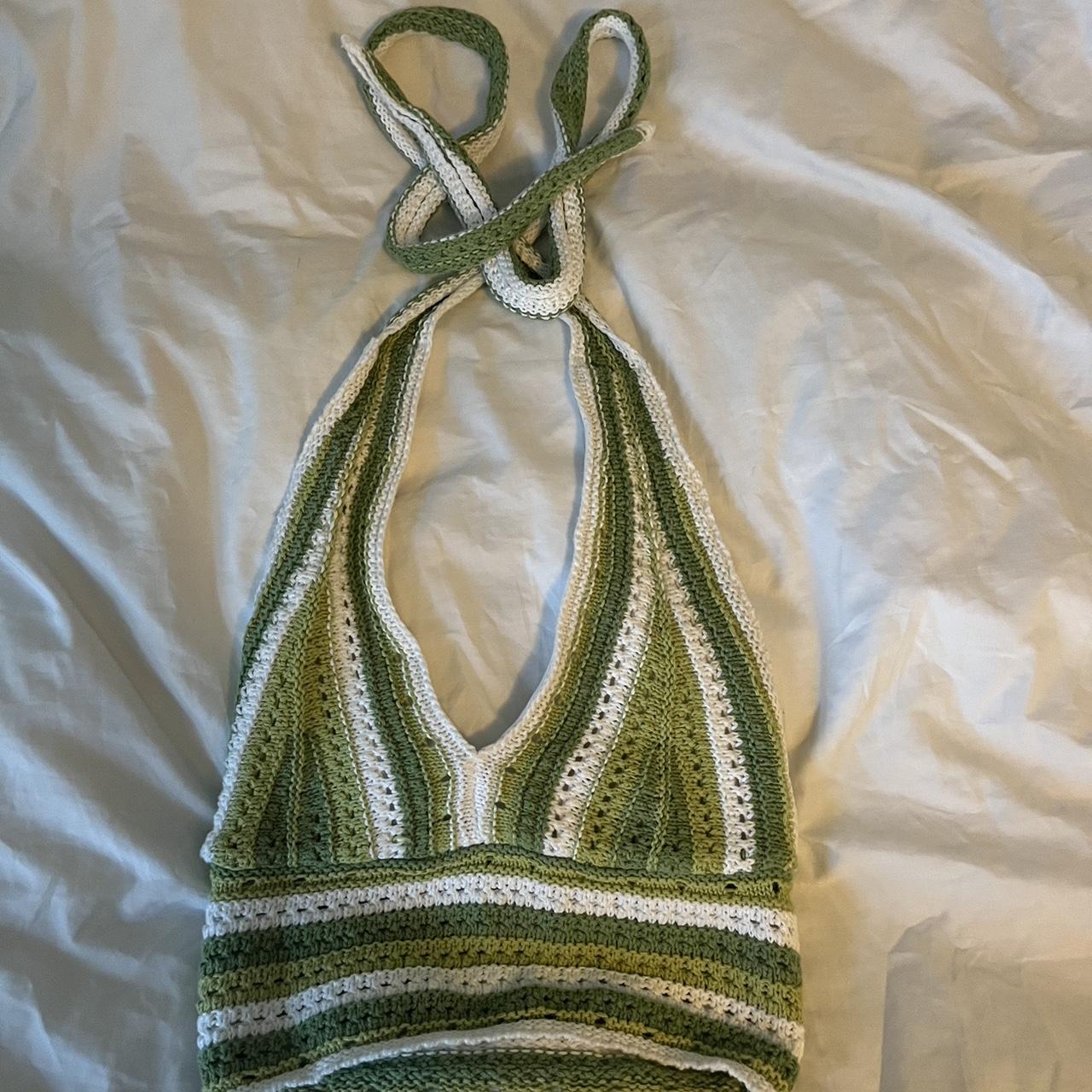 This halter top is from hollister. Its a mixture of... Depop