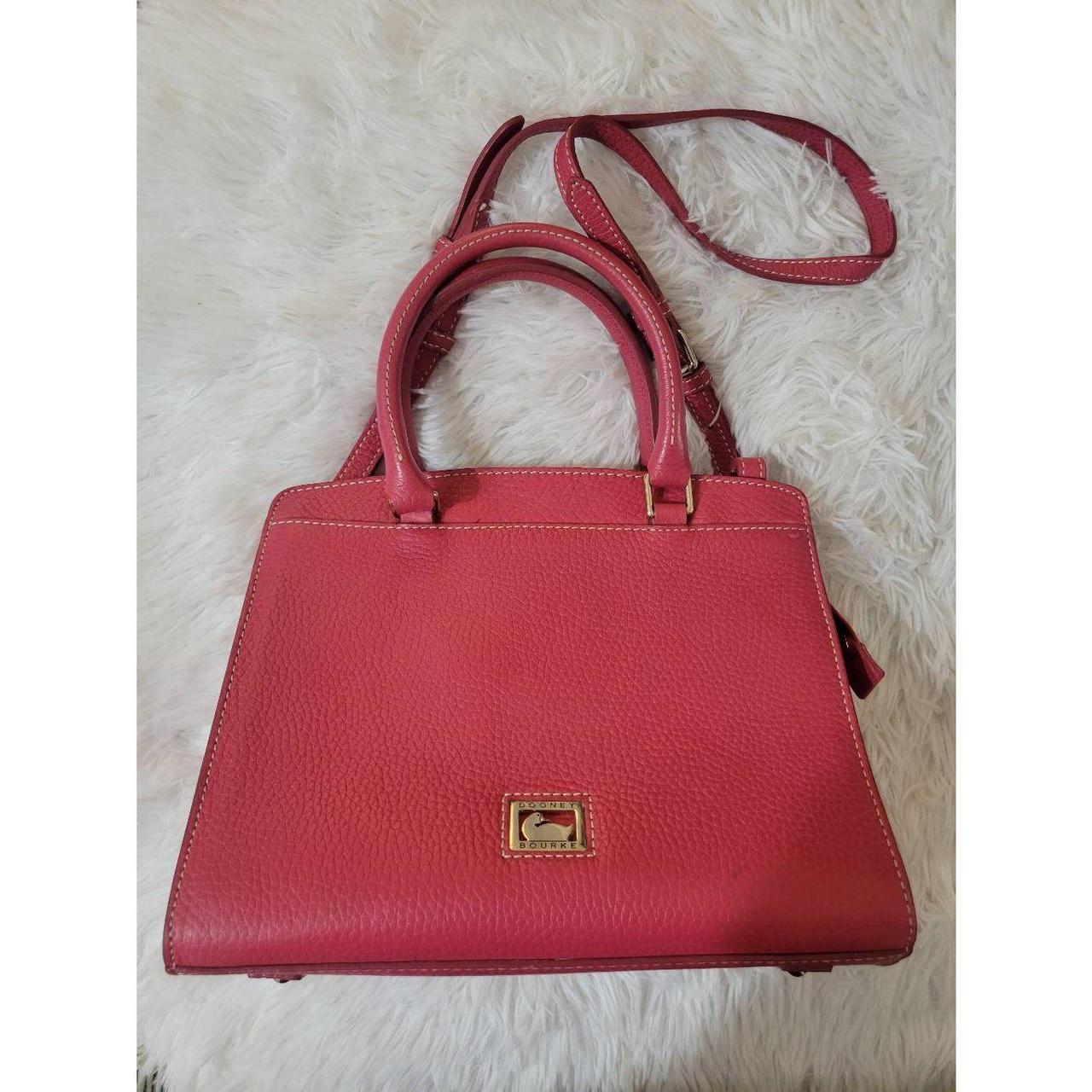 Dooney and Bourke Saffiano Small Shopper Purse Red - Depop