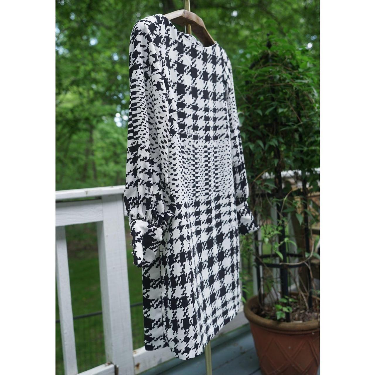 Houndstooth best sale dress h&m