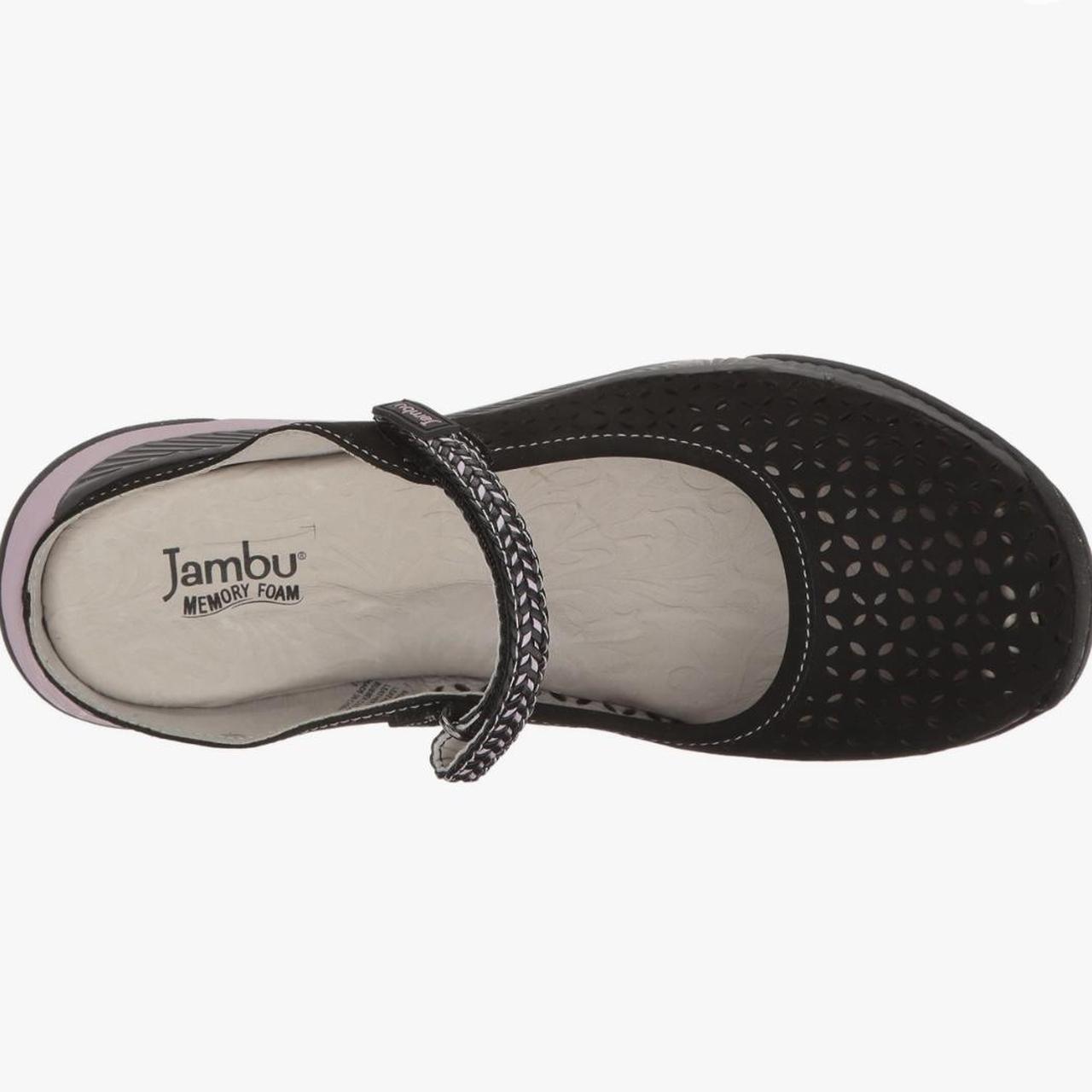 Jambu Women's Tara Flat Shoes - Black 6.5 Wide Comfort Slip-Ons