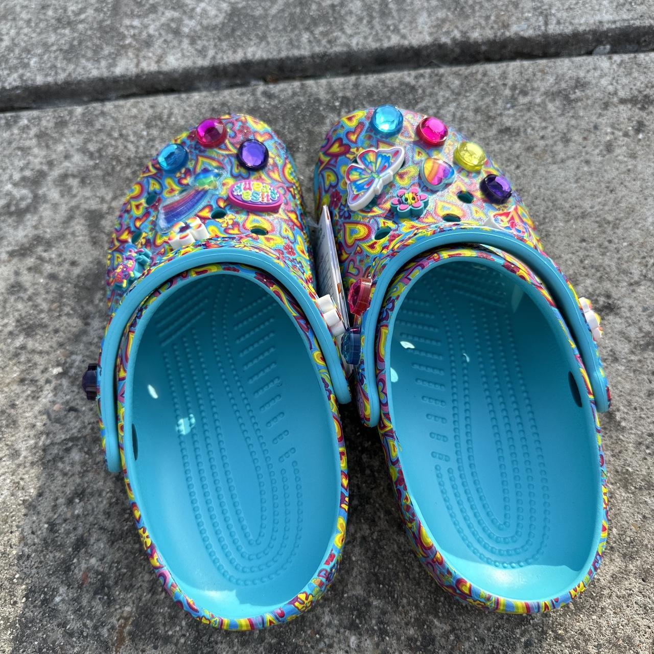 Brand new, unworn classic Lisa Frank Crocs. Come in