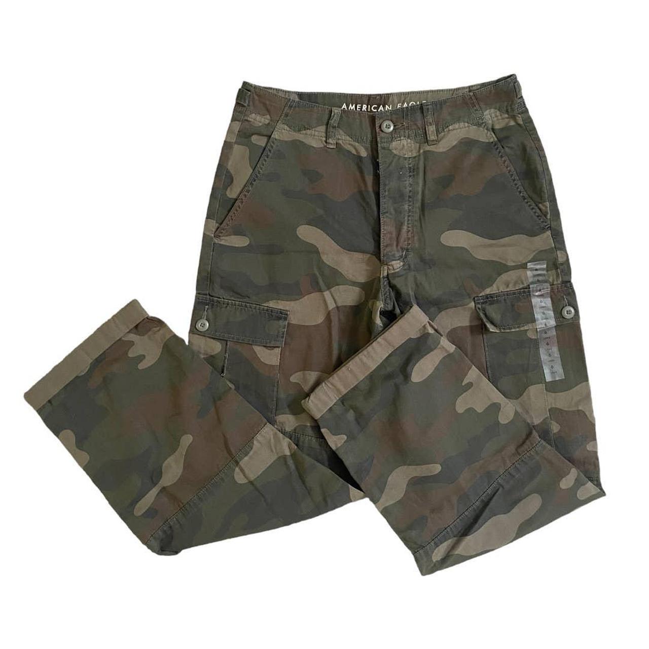 Dropshipping!! 2022 Summer Men Pants Camouflage Print Elastic Waist Casual Cargo  Pants
